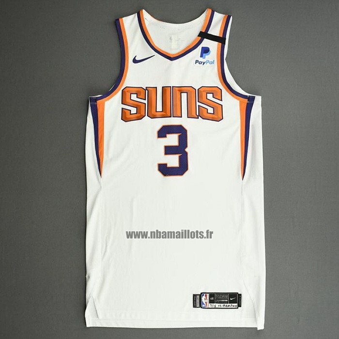 Maillot Phoenix Suns Chris Paul NO 3 Association Authentique 2021 Blanc